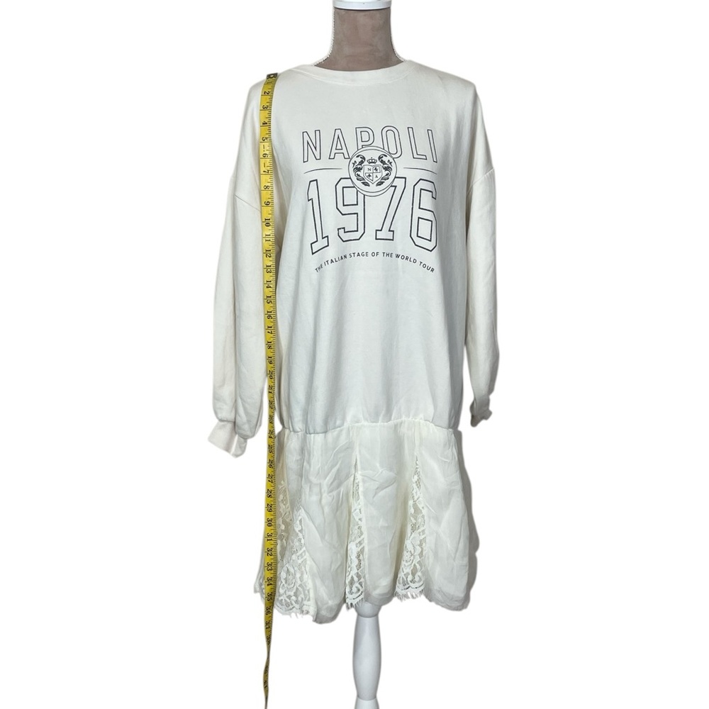 Anthropologie Pilcro Sweatshirt Twofer Mini Dress Medium NWT (N-1) - Picture 7 of 13